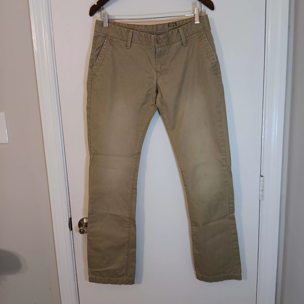 Lucky Brand Civilian Skinny Low-Rise Women 28 Kakhi Jean Style 7w20175